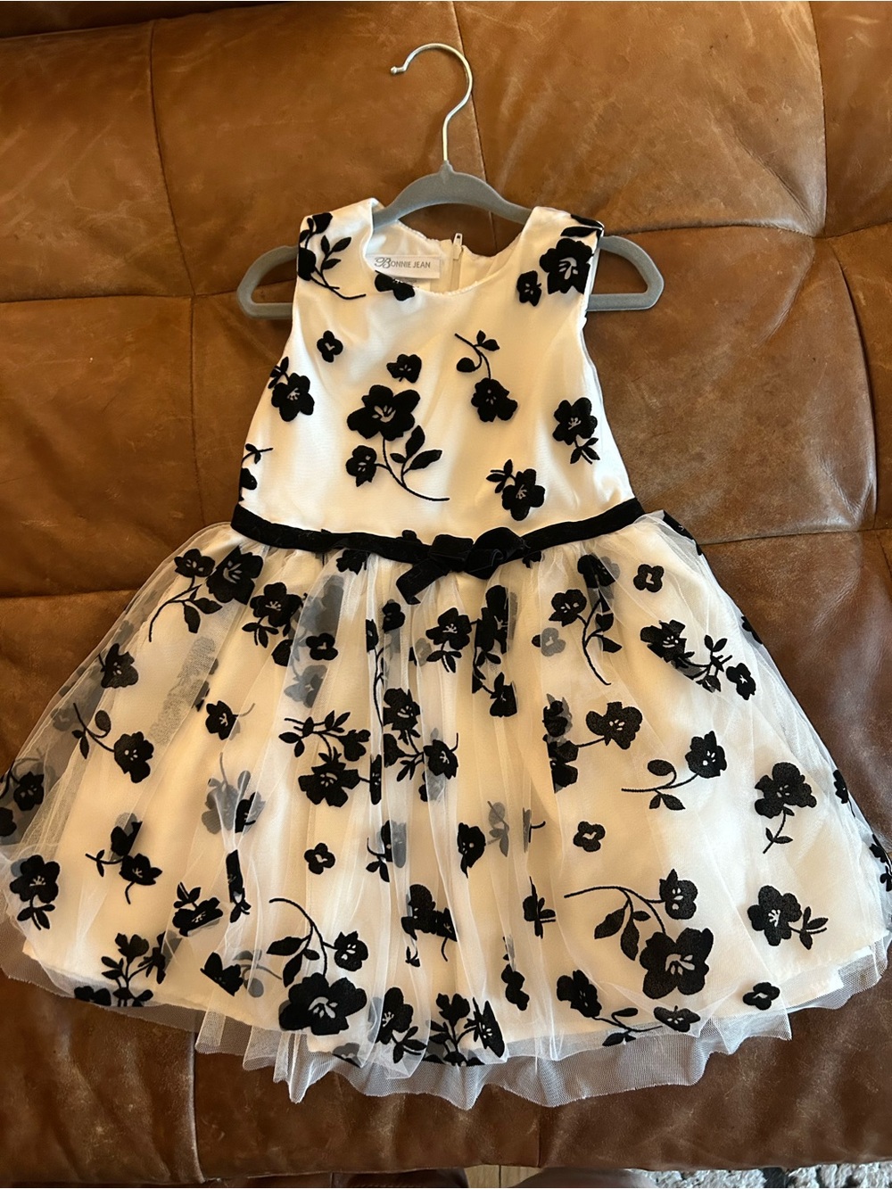 Bonnie Jean Floral Dress w/ Black Shrug